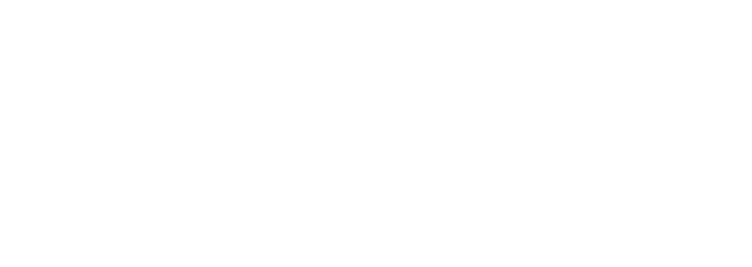 Hollidays Hustle logo in white: a heart made of the words One Hustle, One Heart, with wooden beads and a knot